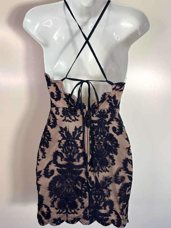 Hello Molly Bedroom Whispers Navy Blue
Lace Halter Mini Dress Size XS - Picture 6 of 12